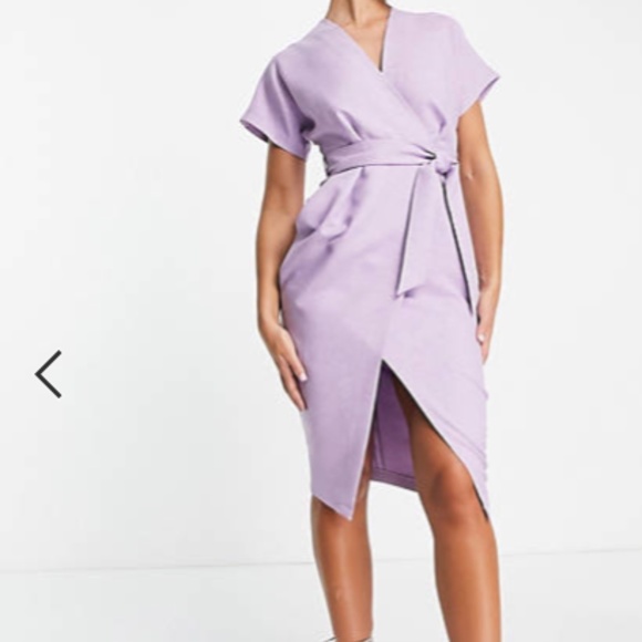 Closet London Dresses & Skirts - NWT Closet London kimono wrap dress in lilac